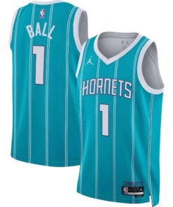 LaMelo Ball Charlotte Hornets Jordan Brand Unisex Swingman Jersey - Icon Edition - Teal