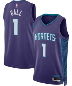 LaMelo Ball Charlotte Hornets Jordan Brand Unisex Swingman Jersey - Statement Edition - Purple