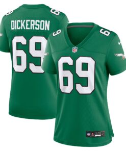 Landon Dickerson Philadelphia Eagles  Women_s Alternate Game Jersey  Kelly Green