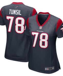 Laremy Tunsil Houston Texans  Women_s Game Jersey  Navy