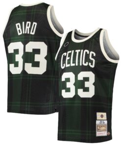 Larry Bird Boston Celtics Mitchell &amp Ness 198586 Hardwood Classics Uninterrupted Swingman Jersey - Black