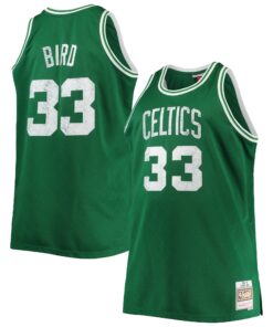 Larry Bird Boston Celtics Mitchell &amp Ness Big &amp Tall 198586 NBA 75th Anniversary Diamond Swingman Jersey - Kelly Green