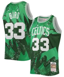 Larry Bird Boston Celtics Mitchell &amp Ness Hardwood Classics 198586 Hyper Hoops Swingman Jersey - Kelly Green