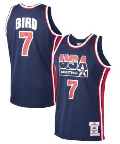 Larry Bird USA Basketball Mitchell &amp Ness 1992 Dream Team Authentic Jersey - Navy