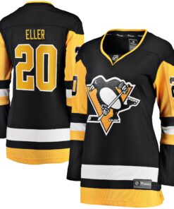 Lars Eller Pittsburgh Penguins Fanatics Women_s Home Breakaway Player Jersey  Black