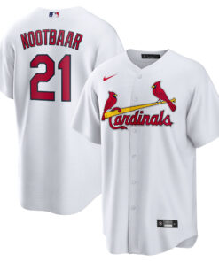 Lars Nootbaar St. Louis CardinalsHome Replica Jersey  White