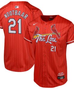 Lars Nootbaar St. Louis CardinalsYouth 2024 City Connect Limited Player Jersey  Red