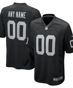 Las Vegas Raiders  Custom Game Jersey  Black 1