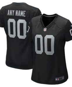 Las Vegas Raiders  Women_s Custom Game Jersey  Black