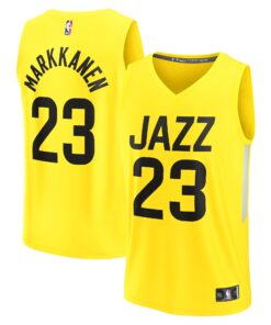 Lauri Markkanen Utah Jazz Fanatics Fast Break Replica Player Jersey - Icon Edition - Yellow