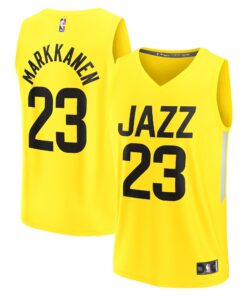 Lauri Markkanen Utah Jazz Fanatics Youth Fast Break Player Jersey - Icon Edition - Yellow