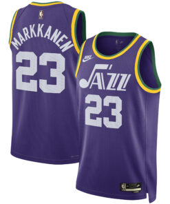 Lauri Markkanen Utah Jazz Unisex 202324 Swingman Replica Jersey - Classic Edition - Purple