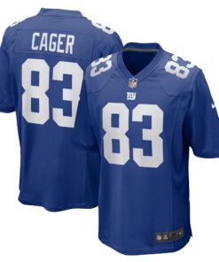Lawrence Cager New York Giants  Home Game Player Jersey  Royal