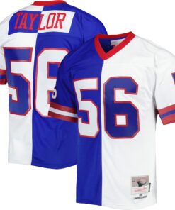 Lawrence Taylor New York Giants Mitchell amp Ness 1986 Split Legacy Replica Jersey  RoyalWhite