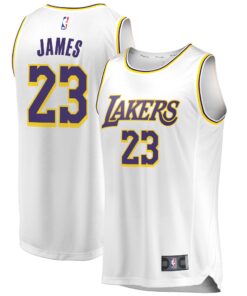LeBron James Los Angeles Lakers Fanatics 201819 Fast Break Replica Jersey White - Association Edition