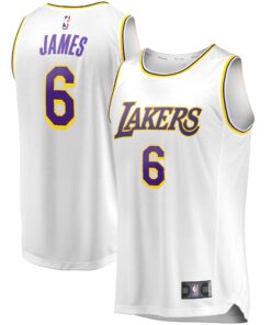 LeBron James Los Angeles Lakers Fanatics Fast Break Replica Player Jersey - Association Edition - White