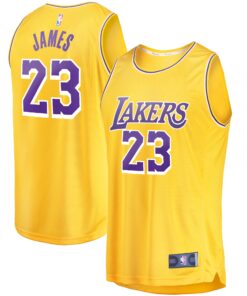 LeBron James Los Angeles Lakers Fanatics Youth Fast Break Player Jersey - Icon Edition - Gold