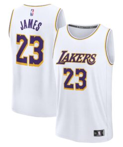LeBron James Los Angeles Lakers Fanatics Youth Fast Break Replica Player Jersey - Association Edition - White