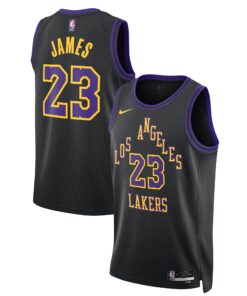LeBron James Los Angeles Lakers Unisex 202324 Swingman Jersey - Black - City Edition