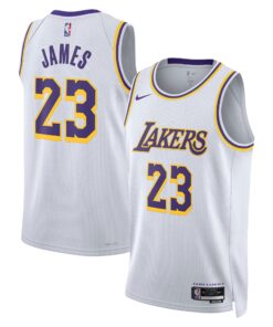 LeBron James Los Angeles Lakers Unisex Swingman Jersey - Association Edition - White