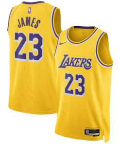 LeBron James Los Angeles Lakers Unisex Swingman Jersey - Icon Edition - Gold