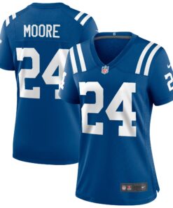 Lenny Moore Indianapolis Colts  Women_s Game Retired Player Jersey  Royal
