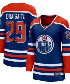 Leon Draisaitl Edmonton Oilers Fanatics Women_s Home Breakaway Player Jersey  Royal
