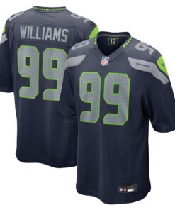 Leonard Williams Seattle Seahawks   Game Jersey  College Navy