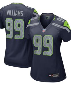 Leonard Williams Seattle Seahawks  Women_s  Game Jersey  College Navy