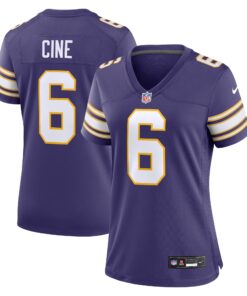 Lewis Cine Minnesota Vikings  Women_s Classic Player Game Jersey  Purple