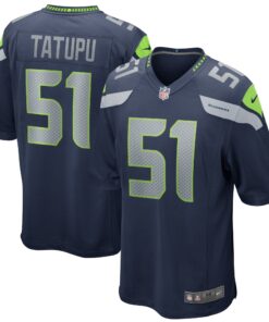 Lofa Tatupu Seattle Seahawks  Game Retired Player Jersey  College Navy