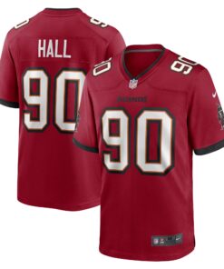 Logan Hall Tampa Bay Buccaneers  Game Player Jersey  Red 1