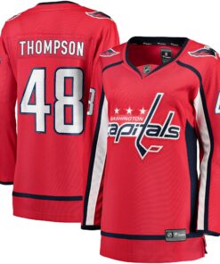 Logan Thompson Washington Capitals Fanatics Women_s Home Premier Breakaway Player Jersey  Red