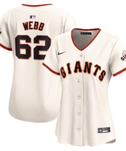Logan Webb San Francisco GiantsWomen_s  Home Limited Player Jersey  Cream