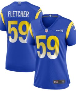 London Fletcher Los Angeles Rams  Women_s Game Retired Player Jersey  Royal
