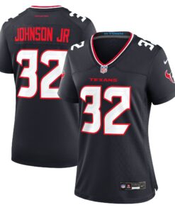 Lonnie Johnson Jr. Houston Texans  Women_s Team Game Jersey   Navy