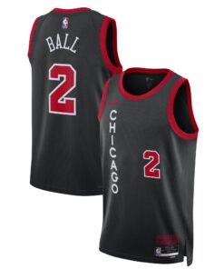 Lonzo Ball Chicago Bulls Unisex 202324 Swingman Jersey - Black - City Edition