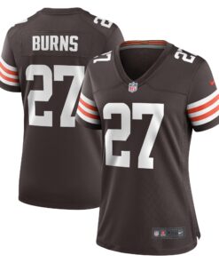 Lorenzo Burns Cleveland Browns  Women_s Team Game Jersey   Brown