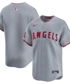  Los Angeles AngelsAway Limited Jersey  Gray