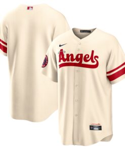 Los Angeles AngelsCity Connect Replica Team Jersey  Cream