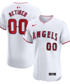 Los Angeles AngelsHome Elite PickAPlayer Retired Roster Jersey  White