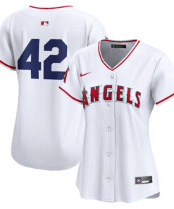  Los Angeles AngelsWomen_s 2024 Jackie Robinson Day Home Limited Jerseynbspâ€“ White