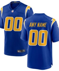 Los Angeles Chargers  Alternate Custom Game Jersey  Royal