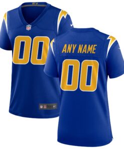 Los Angeles Chargers  Women_s Alternate Custom Game Jersey  Royal