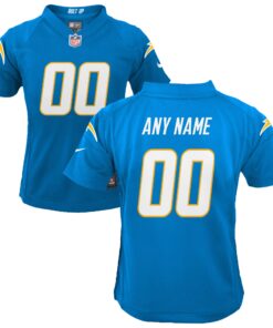 Los Angeles Chargers  Youth Custom Game Jersey  Powder Blue