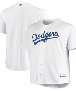 Los Angeles Dodgers Big amp Tall Replica Team Jersey  White