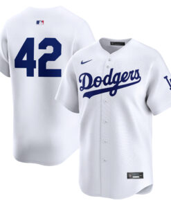  Los Angeles Dodgers2024 Jackie Robinson Day Home Limited Jerseynbspâ€“ White