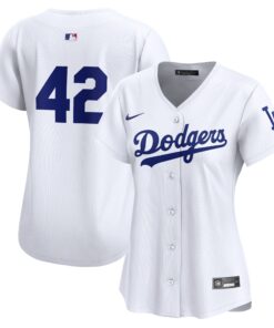  Los Angeles DodgersWomen_s 2024 Jackie Robinson Day Home Limited Jerseynbspâ€“ White