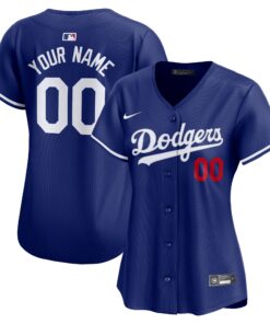  Los Angeles DodgersWomen_s  Alternate Limited Custom Jerseynbspâ€“ Royal