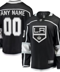 Los Angeles Kings Fanatics Home Breakaway Custom Jersey  Black